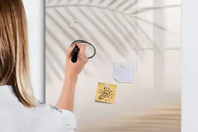 Magnetická tabule na kreslení se vzorem stínu palmového listu