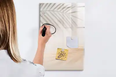 Magnetická tabule na kreslení se vzorem stínu palmového listu