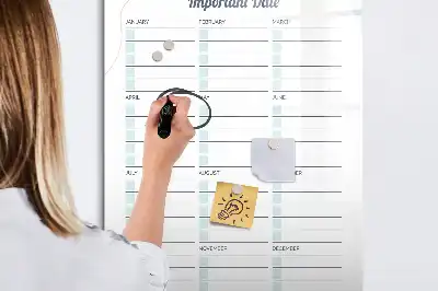 Magnetická popisovací tabule pro důležitá data