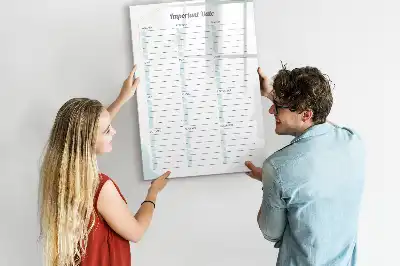 Magnetická popisovací tabule pro důležitá data