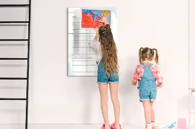 Magnetická popisovací tabule pro důležitá data