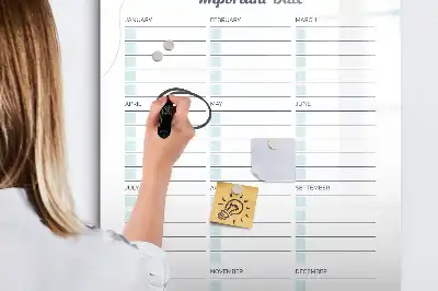 Magnetická popisovací tabule pro důležitá data