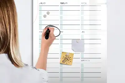 Magnetická popisovací tabule pro důležitá data