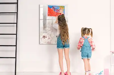 Magnetická popisovací tabule motiv pivoňkové růže