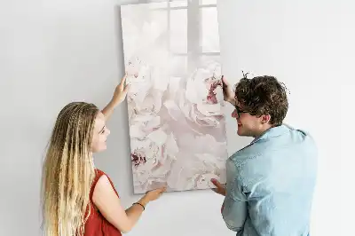 Magnetická popisovací tabule motiv pivoňkové růže