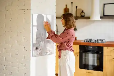 Magnetická popisovací tabule motiv pivoňkové růže