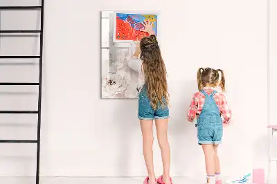 Magnetická popisovací tabule motiv pivoňkové růže