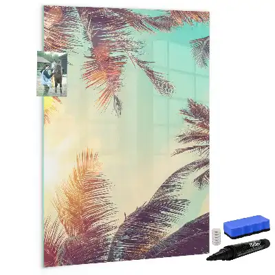 Magnetická kreslicí tabule motiv tropická palma