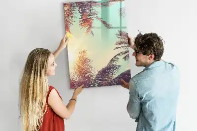 Magnetická kreslicí tabule motiv tropická palma