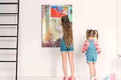 Magnetická kreslicí tabule motiv tropická palma