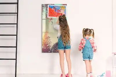 Magnetická kreslicí tabule motiv tropická palma