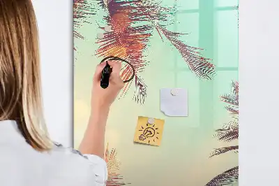 Magnetická kreslicí tabule motiv tropická palma