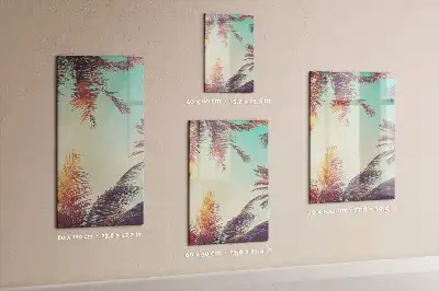 Magnetická kreslicí tabule motiv tropická palma