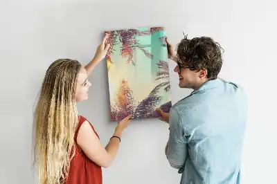 Magnetická kreslicí tabule motiv tropická palma