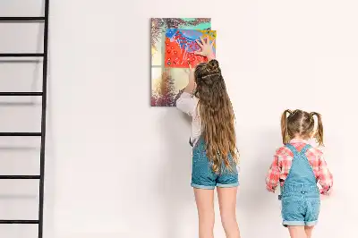 Magnetická kreslicí tabule motiv tropická palma