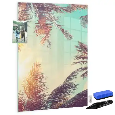 Magnetická kreslicí tabule motiv tropická palma