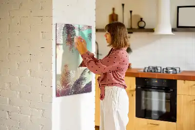 Magnetická kreslicí tabule motiv tropická palma