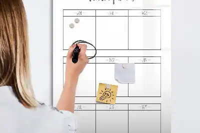 Magnetická popisovací tabule měsíční plánovací kalendář