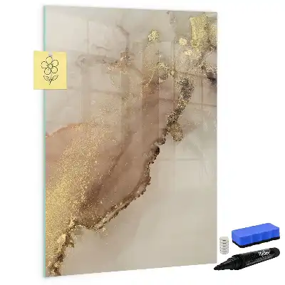 Magnetická tabule na kreslení v designu lesklého mramoru