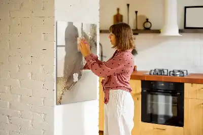 Magnetická tabule na kreslení v designu lesklého mramoru