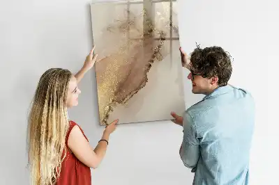 Magnetická tabule na kreslení v designu lesklého mramoru
