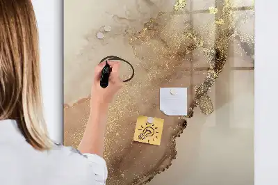 Magnetická tabule na kreslení v designu lesklého mramoru