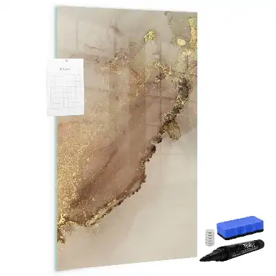 Magnetická tabule na kreslení v designu lesklého mramoru
