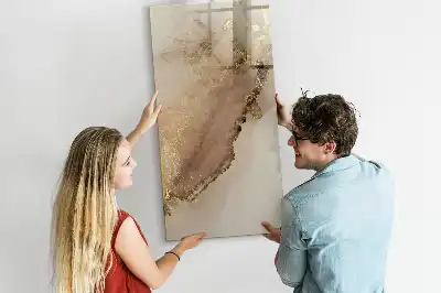 Magnetická tabule na kreslení v designu lesklého mramoru