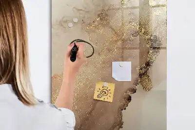 Magnetická tabule na kreslení v designu lesklého mramoru