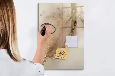 Magnetická tabule na kreslení v designu lesklého mramoru