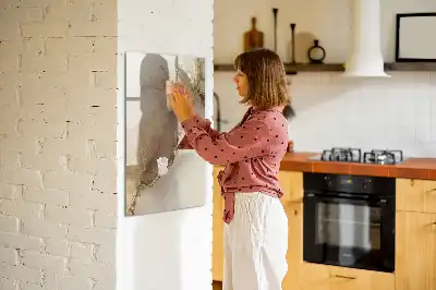 Magnetická tabule na kreslení v designu lesklého mramoru