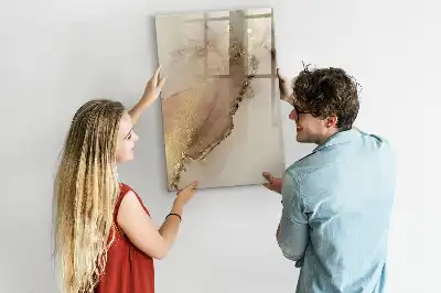 Magnetická tabule na kreslení v designu lesklého mramoru