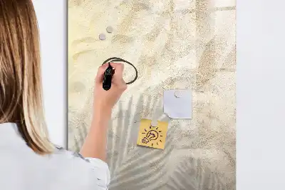 Magnetická popisovací tabule s motivem letní pláže s pískem