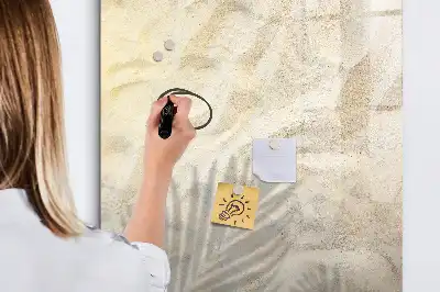 Magnetická popisovací tabule s motivem letní pláže s pískem