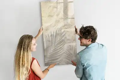 Magnetická popisovací tabule s motivem letní pláže s pískem