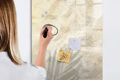 Magnetická popisovací tabule s motivem letní pláže s pískem