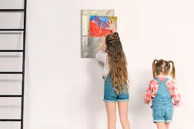 Magnetická popisovací tabule s motivem letní pláže s pískem