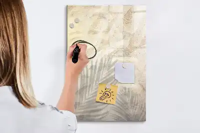 Magnetická popisovací tabule s motivem letní pláže s pískem