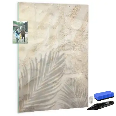 Magnetická popisovací tabule s motivem letní pláže s pískem