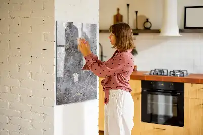 Magnetická tabule na kreslení v dekoru tmavý mramor