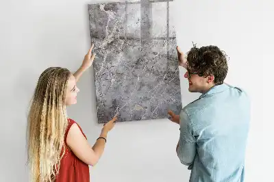 Magnetická tabule na kreslení v dekoru tmavý mramor