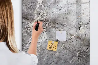 Magnetická tabule na kreslení v dekoru tmavý mramor