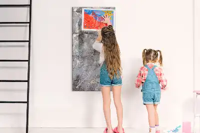 Magnetická tabule na kreslení v dekoru tmavý mramor