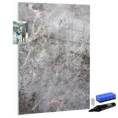 Magnetická tabule na kreslení v dekoru tmavý mramor
