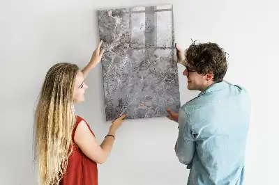 Magnetická tabule na kreslení v dekoru tmavý mramor