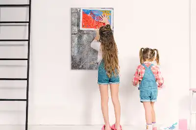 Magnetická tabule na kreslení v dekoru tmavý mramor