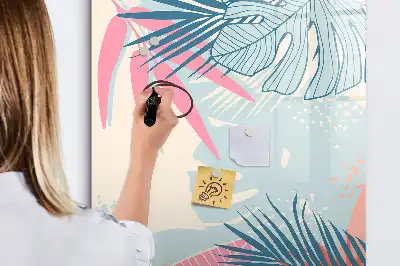 Magnetická popisovací tabule pastelové listy