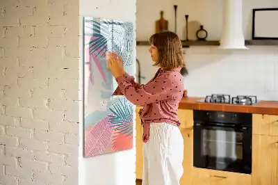 Magnetická popisovací tabule pastelové listy