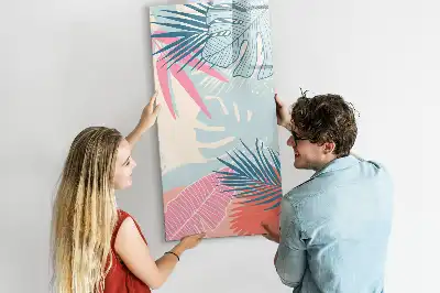Magnetická popisovací tabule pastelové listy