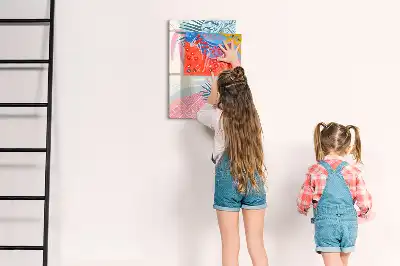 Magnetická popisovací tabule pastelové listy